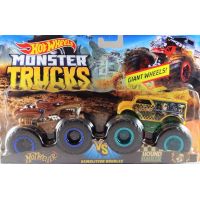 Mattel Hot Wheels Monster trucks demoliční duo Hotweiler a Hound Hauler FYJ69 2