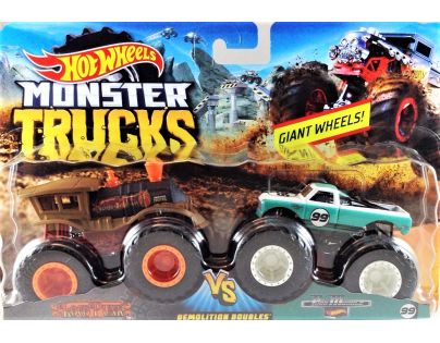 Mattel Hot Wheels Monster trucks demoliční duo LocoPunk a Pure Musole FYJ66