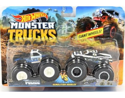 Mattel Hot Wheels Monster trucks demoliční duo Police a Holigan