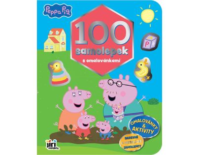 100 samolepek s omalovánkami Prasátko Peppa