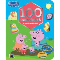 100 samolepek s omalovánkami Prasátko Peppa