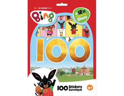 100 samolepek s omalovánkovými listy Bing