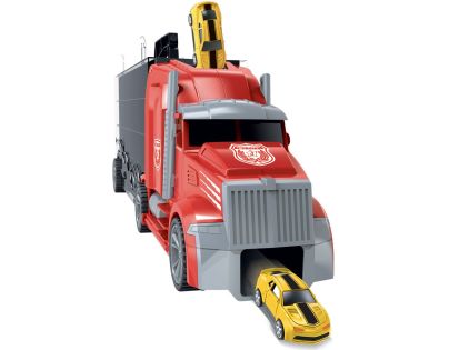 1:16 Tahač s auty a vrtulníkem 55 cm - Poškozený obal