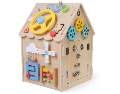 2Kids Toys Activity board Domeček přírodní