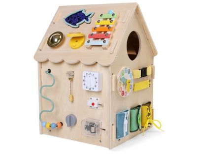 2Kids Toys Activity board Domeček přírodní