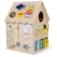 2Kids Toys Activity board Domeček přírodní 2