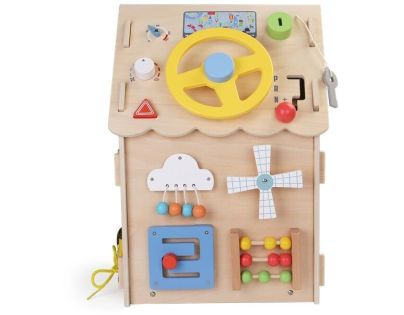 2Kids Toys Activity board Domeček přírodní