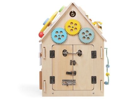 2Kids Toys Activity board Domeček přírodní