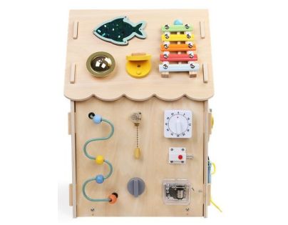 2Kids Toys Activity board Domeček přírodní