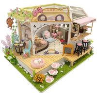 2Kids Toys miniatura domečku Kočičí kavárna se zahrádkou 3