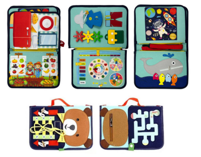 2Kids Toys Senzorická busy kniha Medvídek