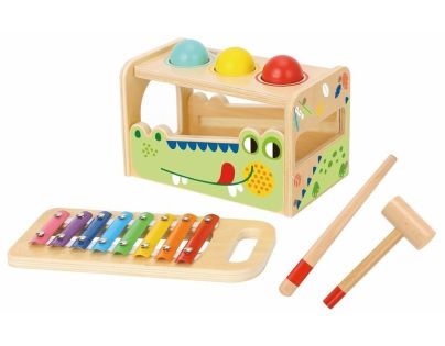 2Kids Toys Zatloukačka a xylofon Krokodýl