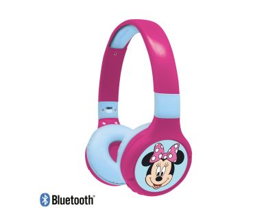 Lexibook 2v1 bluetooth skládací sluchátka Minnie s limitem hlasitosti