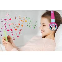 Lexibook 2v1 bluetooth skládací sluchátka Minnie s limitem hlasitosti 4