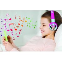 Lexibook 2v1 bluetooth skládací sluchátka Minnie s limitem hlasitosti 5
