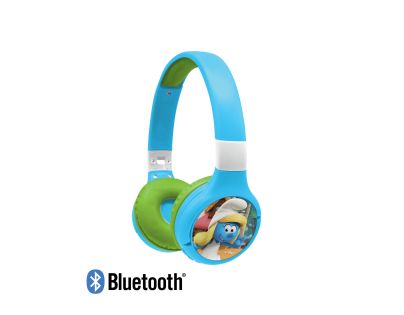 Lexibook 2v1 bluetooth skládací sluchátka Šmoulové s limitem hlasitosti