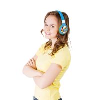 Lexibook 2v1 bluetooth skládací sluchátka Šmoulové s limitem hlasitosti 5