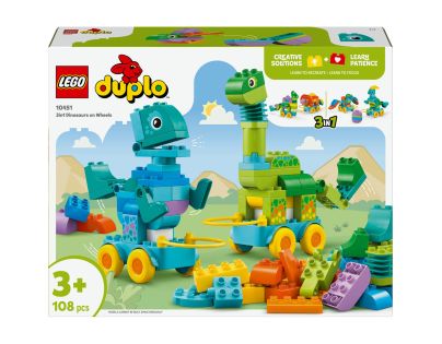 LEGO® DUPLO® 10451 3 v 1: Dinosauři na kolečkách