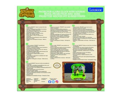 Lexibook 3D budík zvířátka s projekcí času