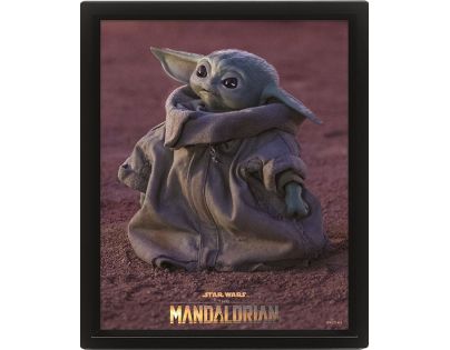 Pyramid International 3D obraz Mandalorian Groogu - Poškozený obal