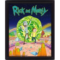 Pyramid International Rick and Morty 3D obraz v rámu Portal