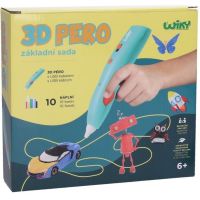3D pero WIKY základní sada 10 náplní 10 šablon 3
