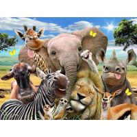 3D Puzzle Afrika selfie 63 dílků 2
