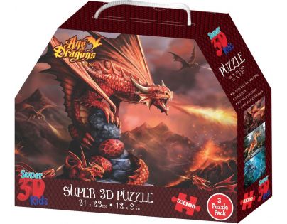 3D Puzzle Draci 3v1