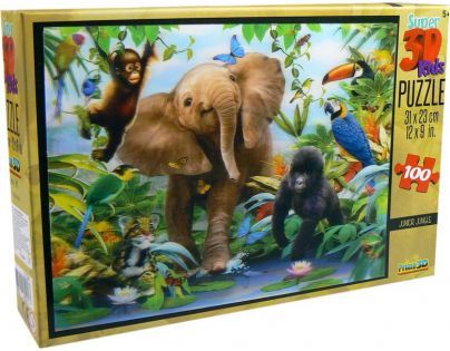 3D Puzzle Kids Jungle 100 dílků