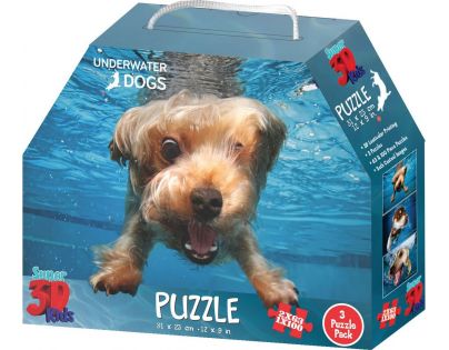 Prime 3D Puzzle 3 v 1 Pejsci pod vodou 226 dílků