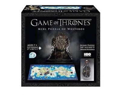 4D Cityscape Puzzle Hra o Trůny Westeros MINI 350 dílků