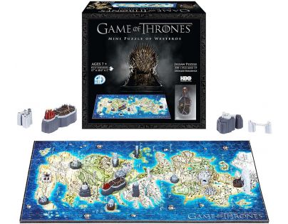 4D Cityscape Puzzle Hra o Trůny Westeros MINI 350 dílků