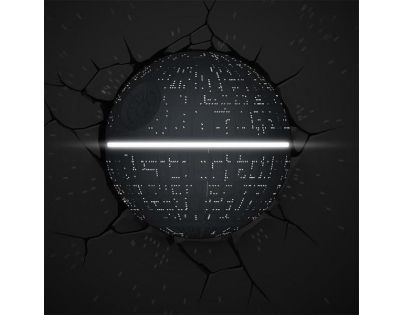 ADC Black Fire 3D světlo na stěnu Star Wars Hvězda smrti