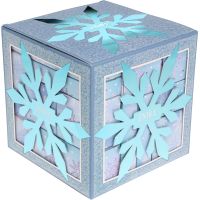 Adventní kosmetický kalendář Snowflake Puzzle – ledově modrá 4