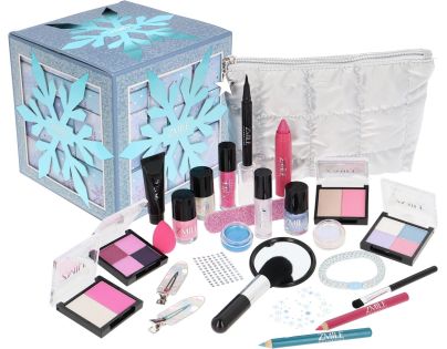 Adventní kosmetický kalendář Snowflake Puzzle – ledově modrá
