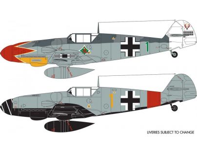Airfix Classic Kit letadlo A02029B Messerschmitt Bf109G-6