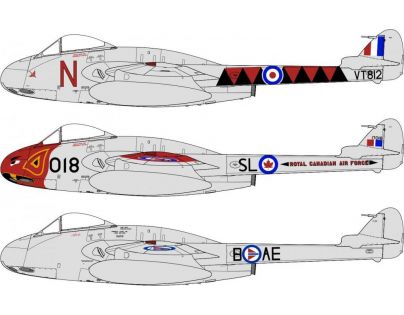 Airfix Classic Kit letadlo A06107 de Havilland Vampire F.3