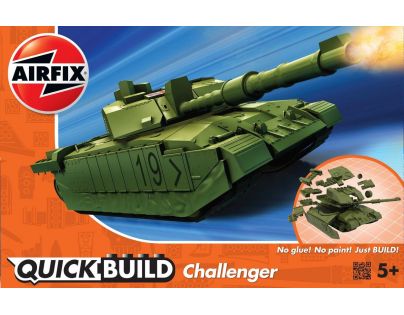 Airfix Quick Build tank Challenger Tank zelená