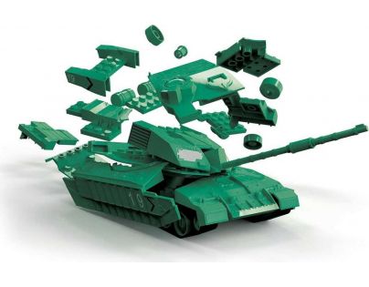 Airfix Quick Build tank Challenger Tank zelená