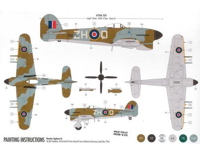 Airfix Starter Set letadlo Hawker Typhoon Ib 1:72