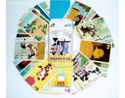 AKIM 703877 - Kvarteto Mašinka společenská hra - karty v papírové krabičce
