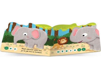 Albi Kouzelné čtení Minikniha s výsekem Slon CZ