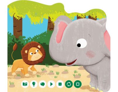 Albi Kouzelné čtení Minikniha s výsekem Slon CZ