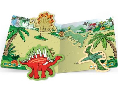 Albi Kouzelné čtení Samolepková knížka Dinosauři CZ