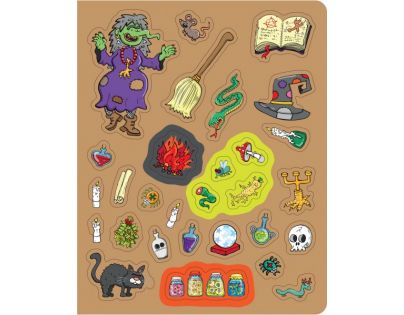 Albi Kouzelné čtení Samolepková knížka Strašidla CZ