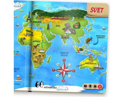 Albi Kúzelné čítanie Kniha Atlas sveta SK