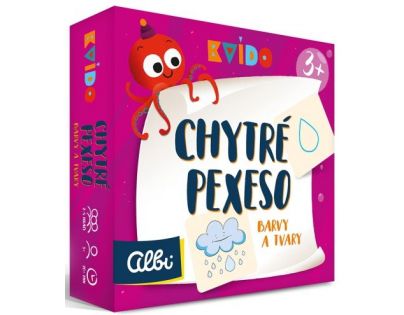 Albi Kvído Chytré pexeso Barvy a tvary