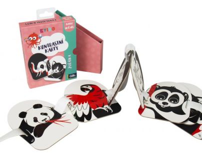 Albi Kvído Kontrastní karty Zvířátka