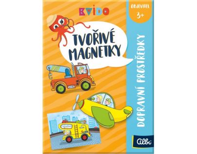 Albi Kvído Tvořivé magnetky Doprava CZ