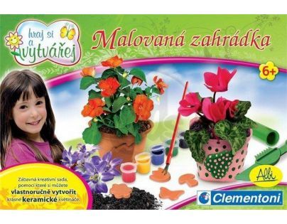 Clementoni 11484 - Hraj si vytvářej - Malovaná zahrádka